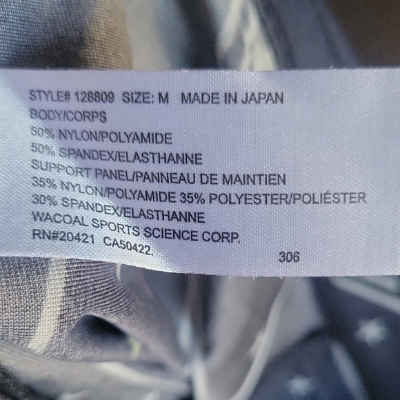 CW-X Black Leggings with White Stars - Picture 4 of 4